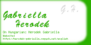 gabriella herodek business card